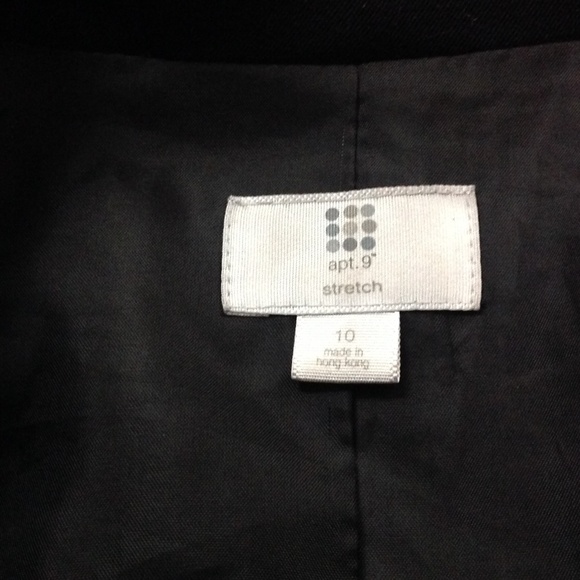 Apt. 9 Women's 3-Buttons Suit Blazer Black Size 10 - Picture 3 of 6